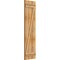 Ekena Millwork Joined Board-n-Batten Shutters w/Z-Bar, Rough Sawn Western Red Cedar, 16 1/8W x 60H, PR RBJ06Z16X060RWR - alternate 2
